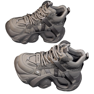 2026年内增高高帮老爹鞋秋冬季新款超火加绒保暖厚底休闲厚底女鞋