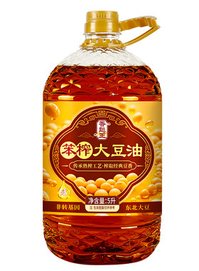5L大桶东北笨榨大豆油非转基因