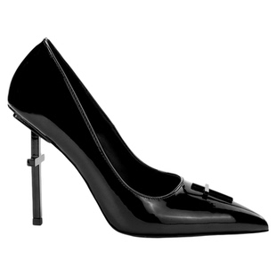 十字架异型高跟鞋女2025新款尖头浅口真皮红色婚鞋御姐高级感单鞋