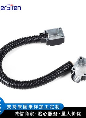 厂家供应锌合金软管过线黑色器保护管护夹40CM防线管管弹簧