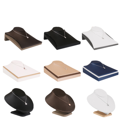 珠宝道具项链座吊坠展示架皮革