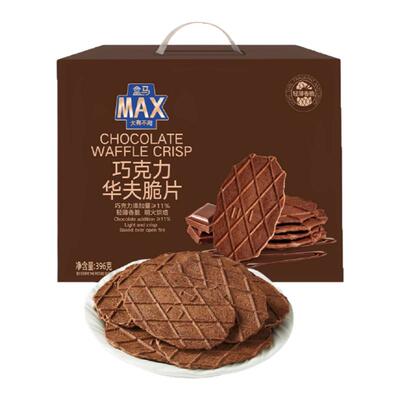 盒马 巧克力华夫脆片 396g