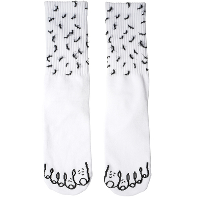 sockkon男高筒中国腿毛休闲袜