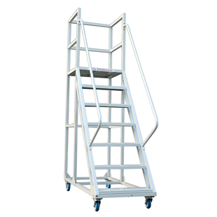 登高车超市仓库作业理取上货梯理货登高梯移动梯子平台货架梯带轮