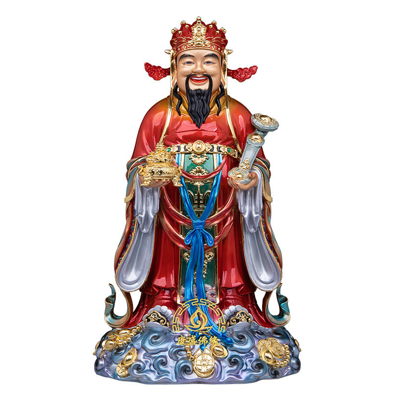 福禄寿三星铜制神像保平安摆件