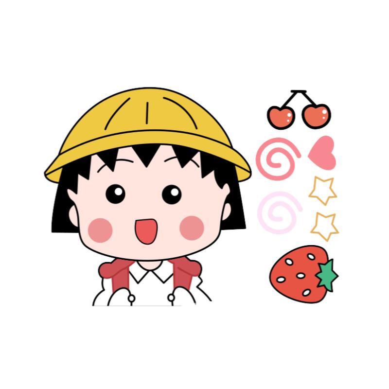 长城欧拉黑猫r1r2樱桃小丸子车贴