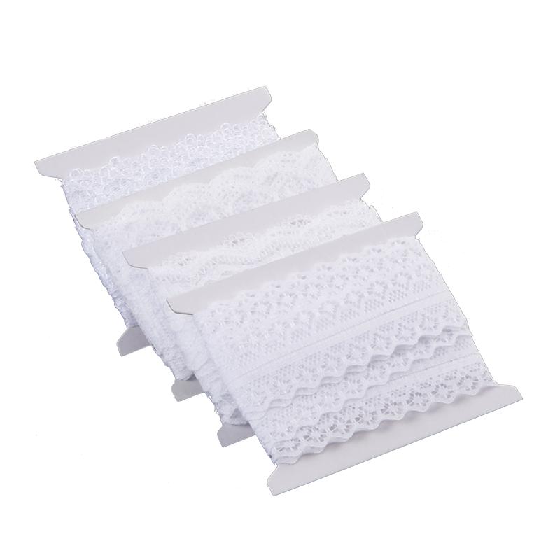 白色无弹蕾丝花边麻绳绳子手工编织衣服diy材料手工刺绣辅料布料