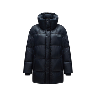 波司登加厚冬季鹅绒男女同款中长科技智暖轻盈时尚泡芙羽绒服