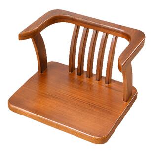 中式实木超矮无腿靠背椅子床上炕凳榻榻米飘窗休闲矮脚椅茶室坐椅