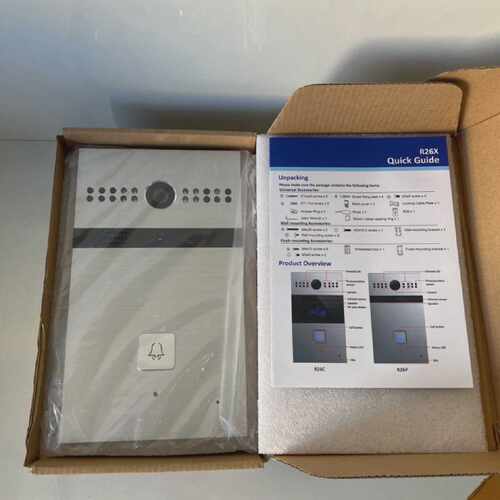 Onvif R26P IP Video Intercom, Rev : v1.0