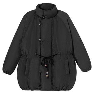 PSO Brand男装女装立领宽松中长款羽绒服冬季女款保暖加厚外套