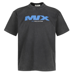 OD/DARKNESS 2026夏 MIX混音炒色做旧圆领休闲复古Vintage短袖T恤