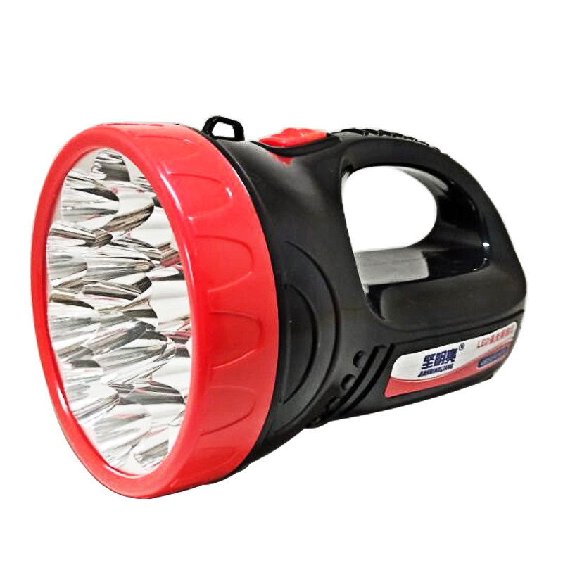 LED充电手提灯大手电筒 强光探照灯聚光远射应急户外登山巡逻包邮