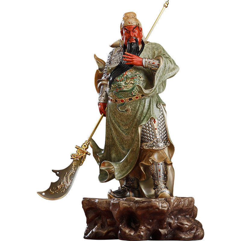 圆通关公神像铜像武财神关二爷