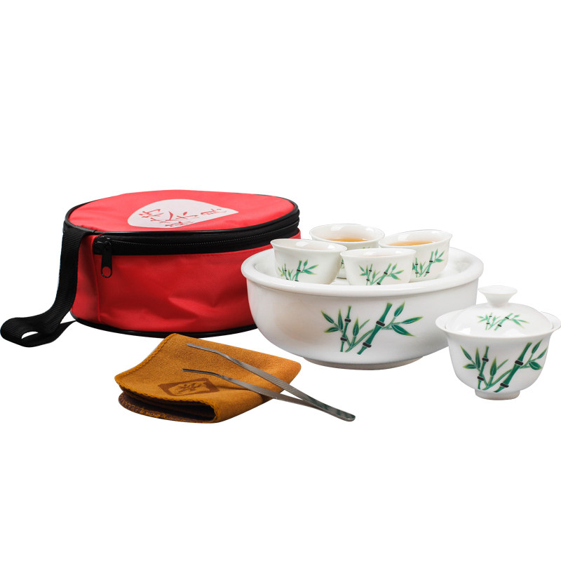 迷你陶瓷户外旅游小套装功夫茶具
