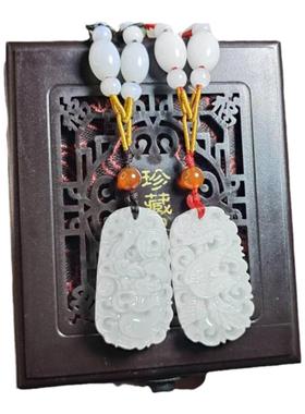 心玉行天然玉石龙凤玉佩情侣玉