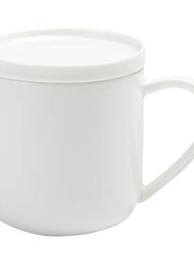 高级感茶杯白瓷马克杯