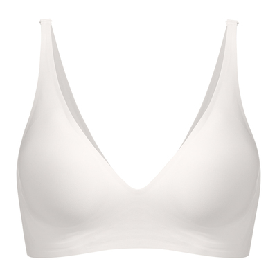 无痕软支撑云感白色bra