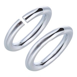 999足银开口圈闭口小圆环手链项链断了链修复耳环耳饰连接diy配件