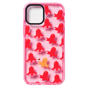 原创设计 章鱼小丸子 小香肠 日系可爱手机软壳 适用苹果 iPhone 17/16/15/14/13/12 Pro Max Plus Mini 安卓