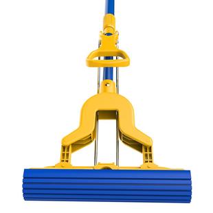 世家魔法胶棉拖把对折式挤水家用海绵头卫生间地砖吸水海棉一拖净