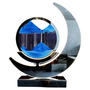 流沙画摆件台灯创意3d立体沙漏动态解压客厅卧室氛围夜灯生日礼物