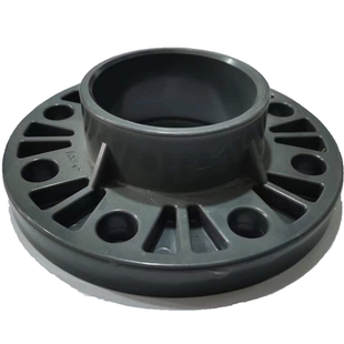 UPVC全塑法兰片一体式塑料法兰UPVC法兰耐腐PVC-U固定法兰片PN16