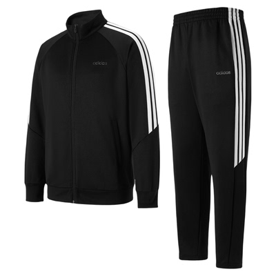 Adidas阿迪达斯运动套装男女跑步休闲卫衣开衫卫裤两件套KG8951