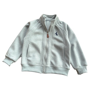 小马刺绣~立领针织外套 简约运动风薄款 儿童男童春秋拉链卫衣