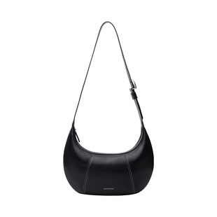 RoselessRose真皮原创设计小众牛角包斜挎半月包单肩女月牙包单肩