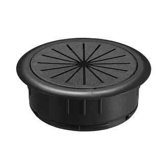 ABS塑料穿线盒电脑办公书桌台面洞装饰收纳孔盖子圆形走线封口圈