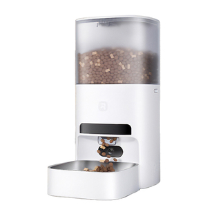 霍曼VF20自动喂食器5G可视AI识别猫咪狗粮自动智能锁鲜宠物投喂器