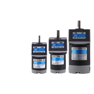 中大力德微型有刷直流减速电机6W200W300W齿轮碳刷马达DC12V~220V