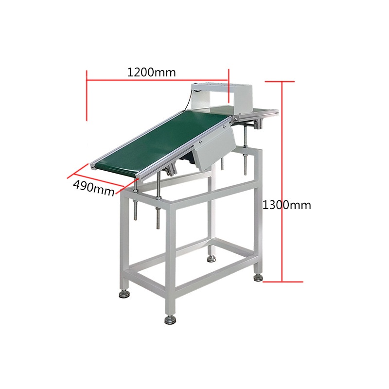 全自动SMT波峰焊皮带出板机接驳输送机设备板传送带多孔防滑PCB台