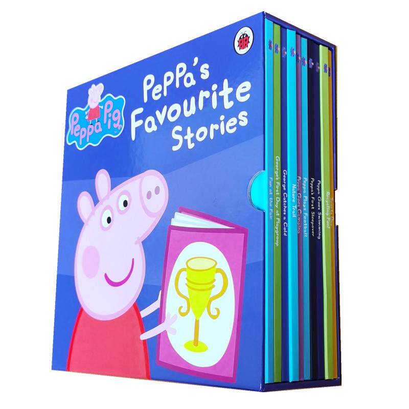 现货 精装 粉红猪小妹小猪佩奇第一辑 套装10册Peppa Pig Favourite Stories 英文原版绘本英语 3-8岁启蒙睡前故事童书 学龄前