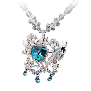 法国Eternelle十二星座系列双子座奥地利水晶胸针秋冬长款毛衣链