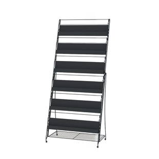 柏思顿立式旋转杂志架画册宣传架办公室书架图书报刊架多层资料架