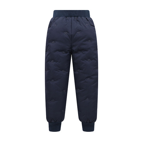 巴拉可儿羽绒裤儿童冬装男童女童保暖校服羽绒内胆童装内穿长裤子