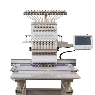 OKK单头多头电脑绣花机自动平绣帽绣成衣秀毛巾绣个性刺绣机全新