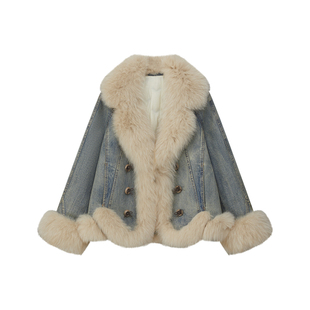 艾文文IRIS 塞纳河 2026冬90“白鹅绒”狐狸毛领轻奢羽绒服