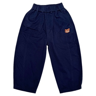 右欧儿童纯棉休闲运动裤男童春秋季百搭长裤宝宝2026新款春装裤子