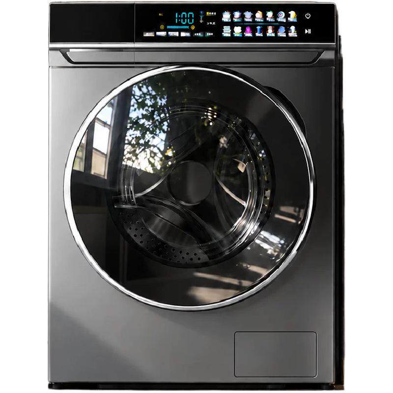 奥克斯10/12kg洗衣机全自动大容量洗烘一体小型家用滚筒洗衣机