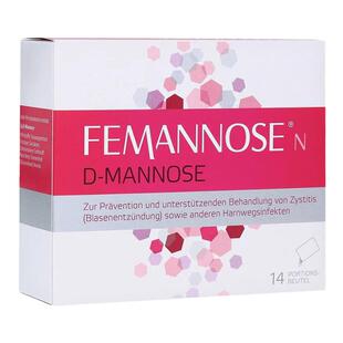 欧洲直邮德国药房 Femannose妇科预防尿路感染膀胱炎冲剂 14包