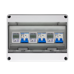 家用明装电表配电箱户外防雨电表箱多户电表套装单相220V导轨电表