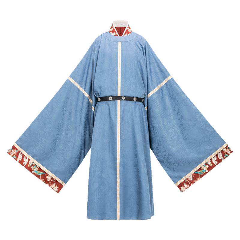 花朝记｜锦堂燕｜宋制汉服男装圆领袍交领长衫印金定织绣花仿花罗