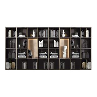 新中式全屋定制衣柜 实木衣帽间 整装设计原木造型护墙板卧室书柜