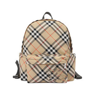 【自营】BURBERRY/博柏利男士男包格纹小号手提双肩包背包8102354