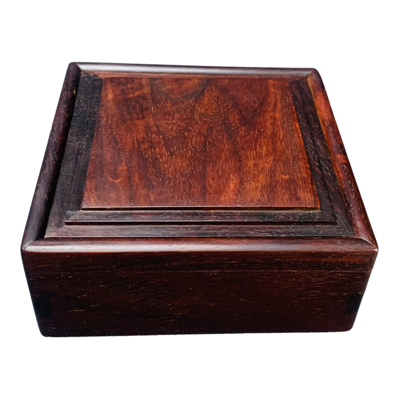 小叶紫檀木首饰盒项链红木文玩首饰盒结婚盒玉器情人节茶收纳复古