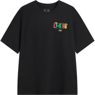 李宁运动潮流系列奥林匹克日短袖T恤男女同款情侣休闲舒适运动服