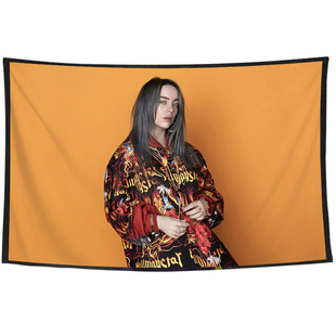 Billie Eilish比莉艾利什碧梨同款写真周边装饰海报挂布背景布画